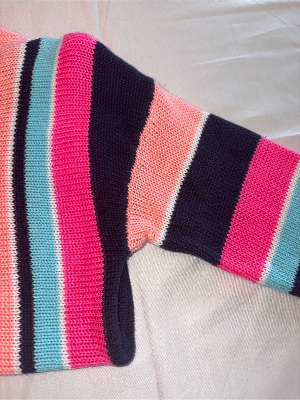 Lilly Pulitzer Multicolor Striped Crewneck Sweater — Pink, Navy, Aqua, Peach - Picture 5 of 7